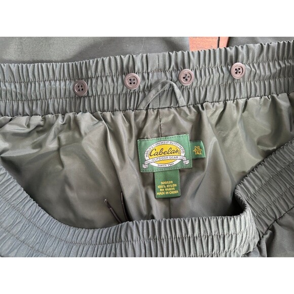 Cabelas Outdoor Gear Weatherproof Gore Tex Pants with Suspender Buttons 2XL Tall - Picture 5 of 9